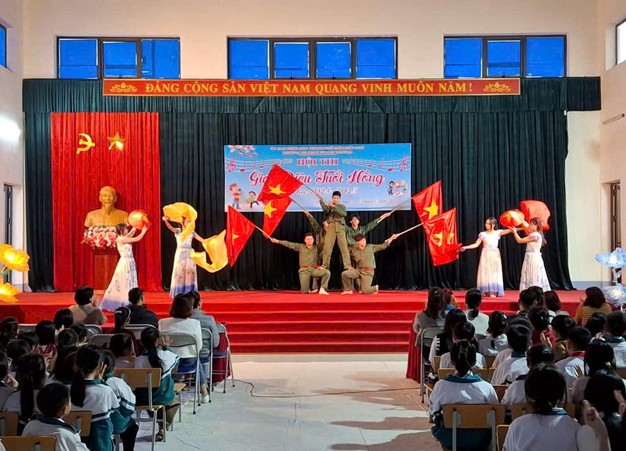 TRƯỜNG TH-THCS THANH TRƯỞNG TỔ CHỨC HỘI THI GIAI ĐIỆU TUỔI HÔNG NĂM HỌC 2024-2025